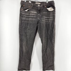 Levi's Women's Size 32X22 Black Denim Boyfriend Jeans